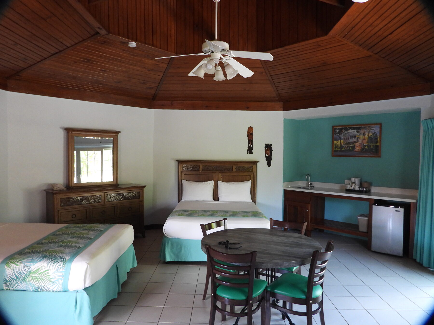 Completed renovated hotel room