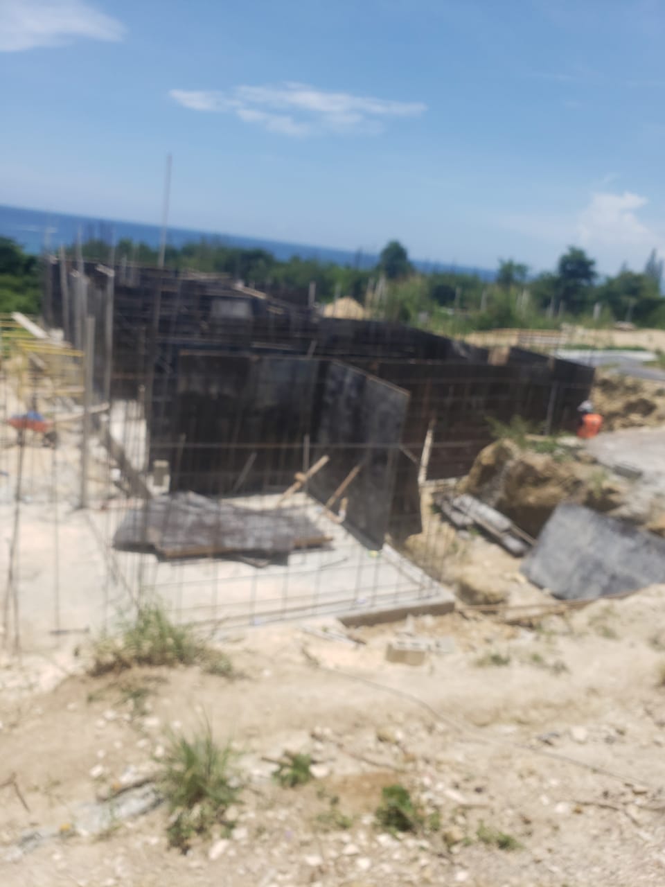 Concrete construction in progress