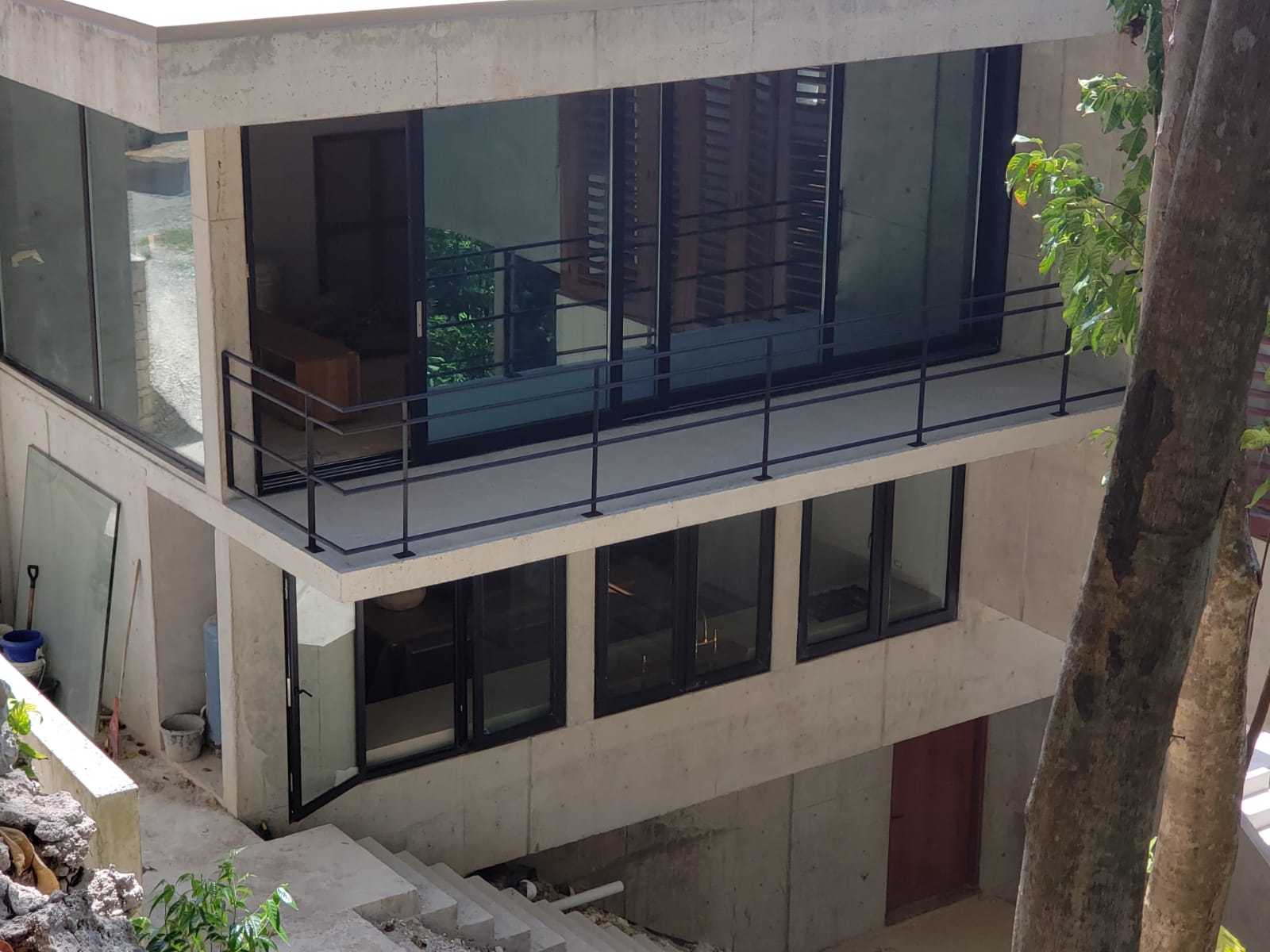 Contemporary multi-level construction project