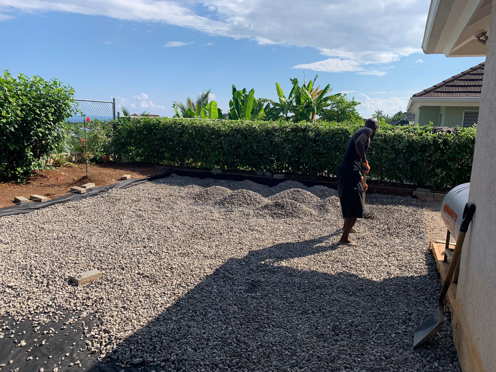 Aggregate base installation