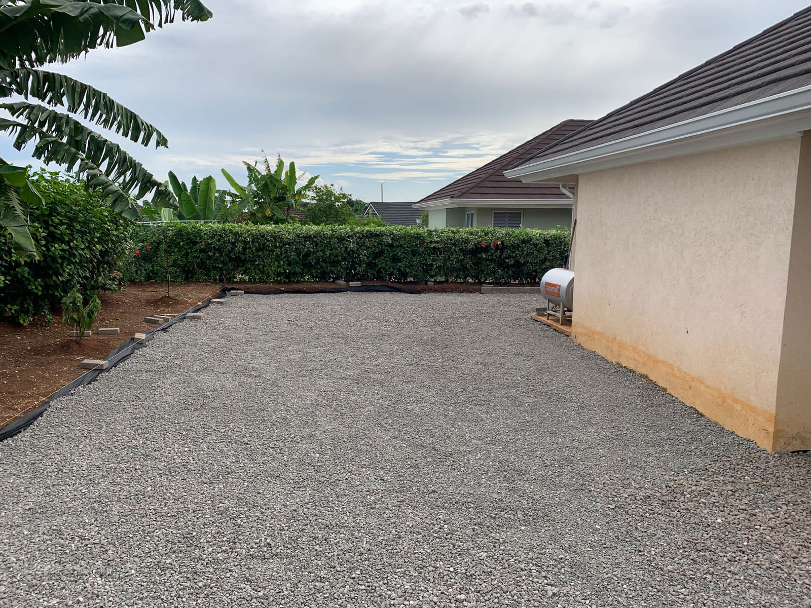 Compacted backyard base