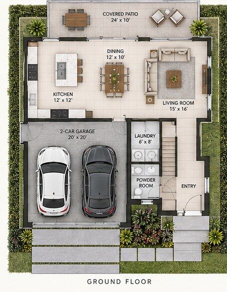 Villa 2 ground-floor plan