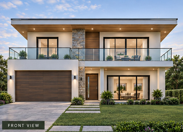Villa 3 front view