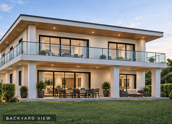 Villa 3 rear view