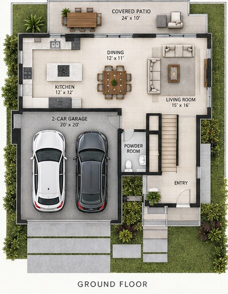 Villa 4 ground-floor plan