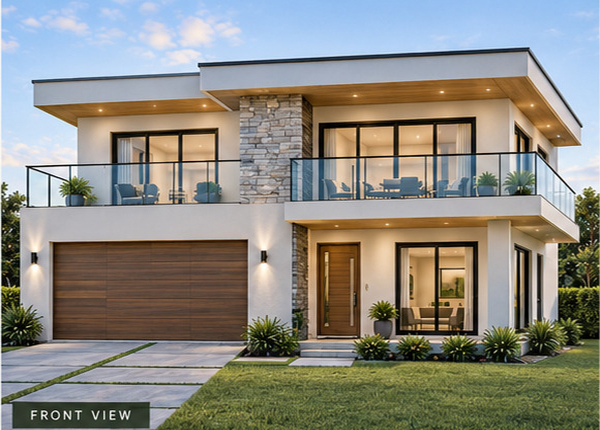 Villa 5 front view