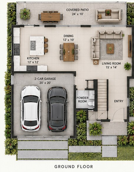 Villa 5 ground-floor plan