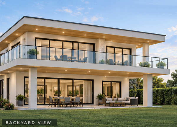 Villa 5 rear view